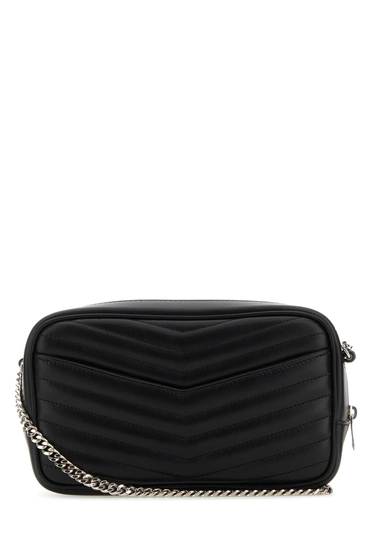 Saint Laurent Women Black Leather Mini Lou Crossbody Bag - 3
