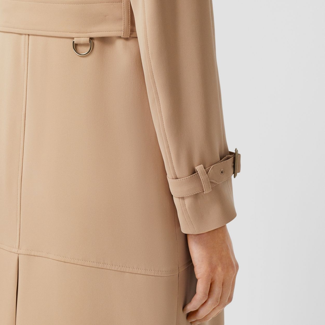 Silk Cady Reconstructed Trench Coat - 6