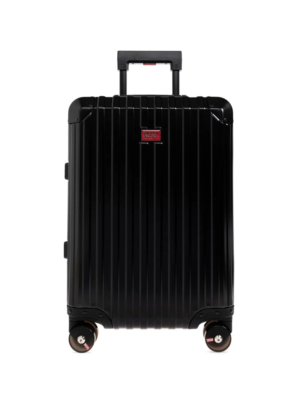 grooved logo-plaque luggage - 1