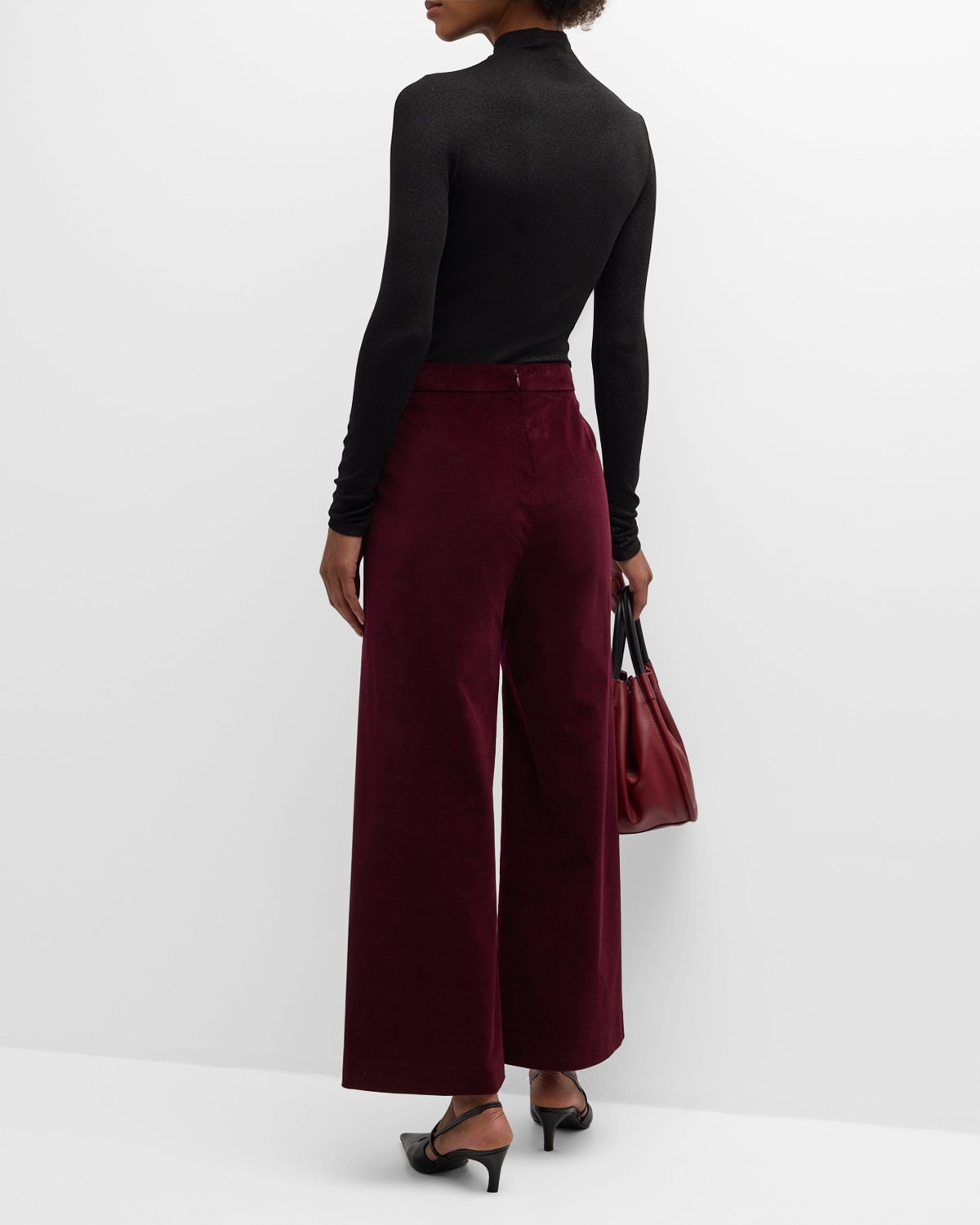 Cropped Velvet Pants - 4