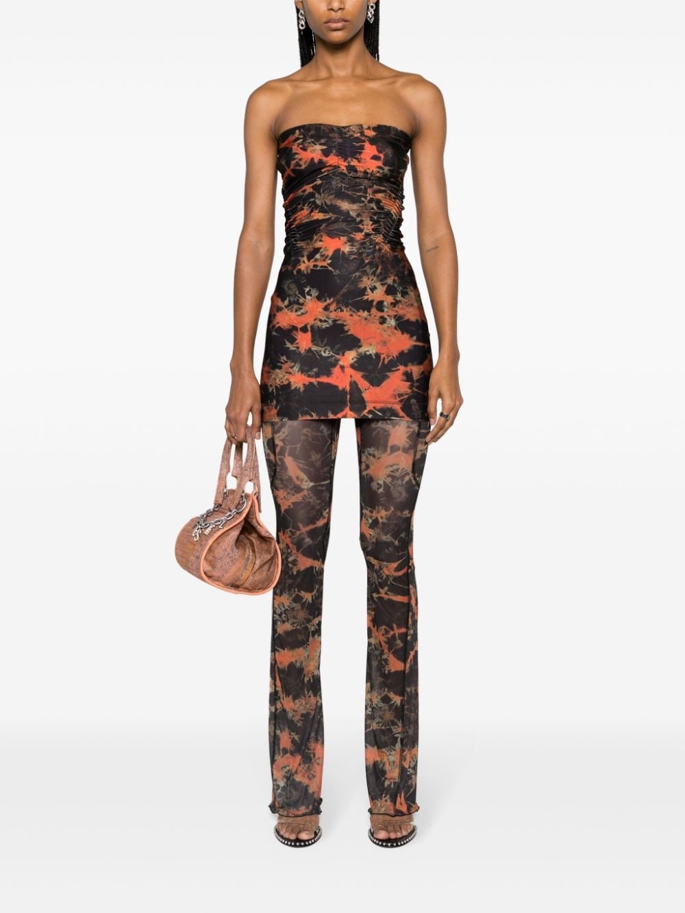 Skinn Acid Flame-print minidress - 2