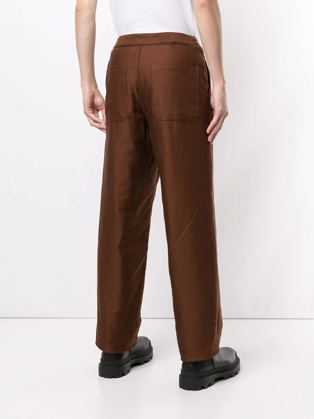 straight-leg trousers - 4