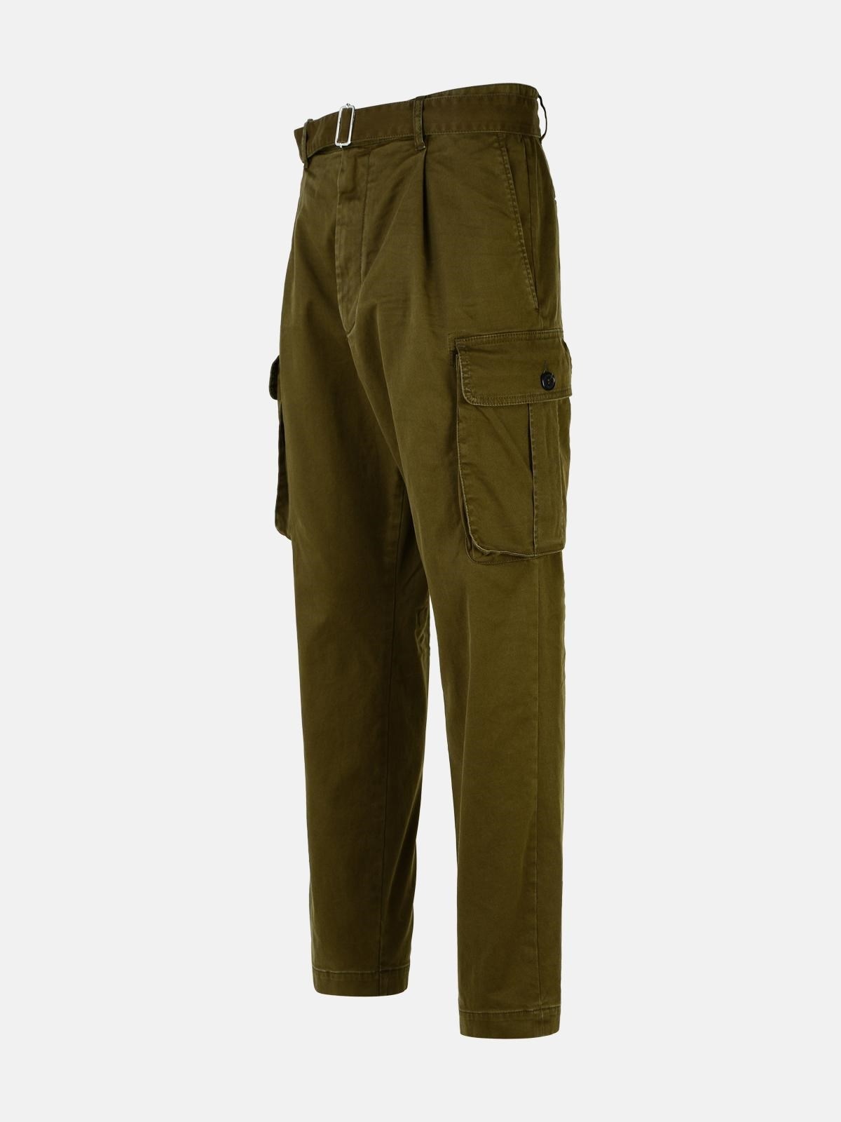 DARK GREEN 'CARGO' PANTS - 2
