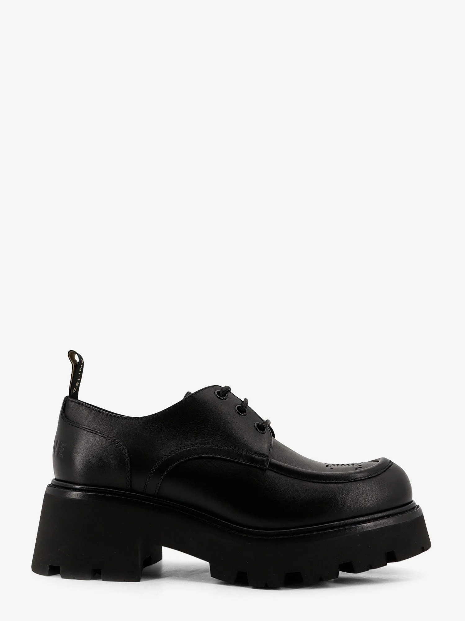 Celine Triomphe Derbies Leather Lace-Up Shoes - 1