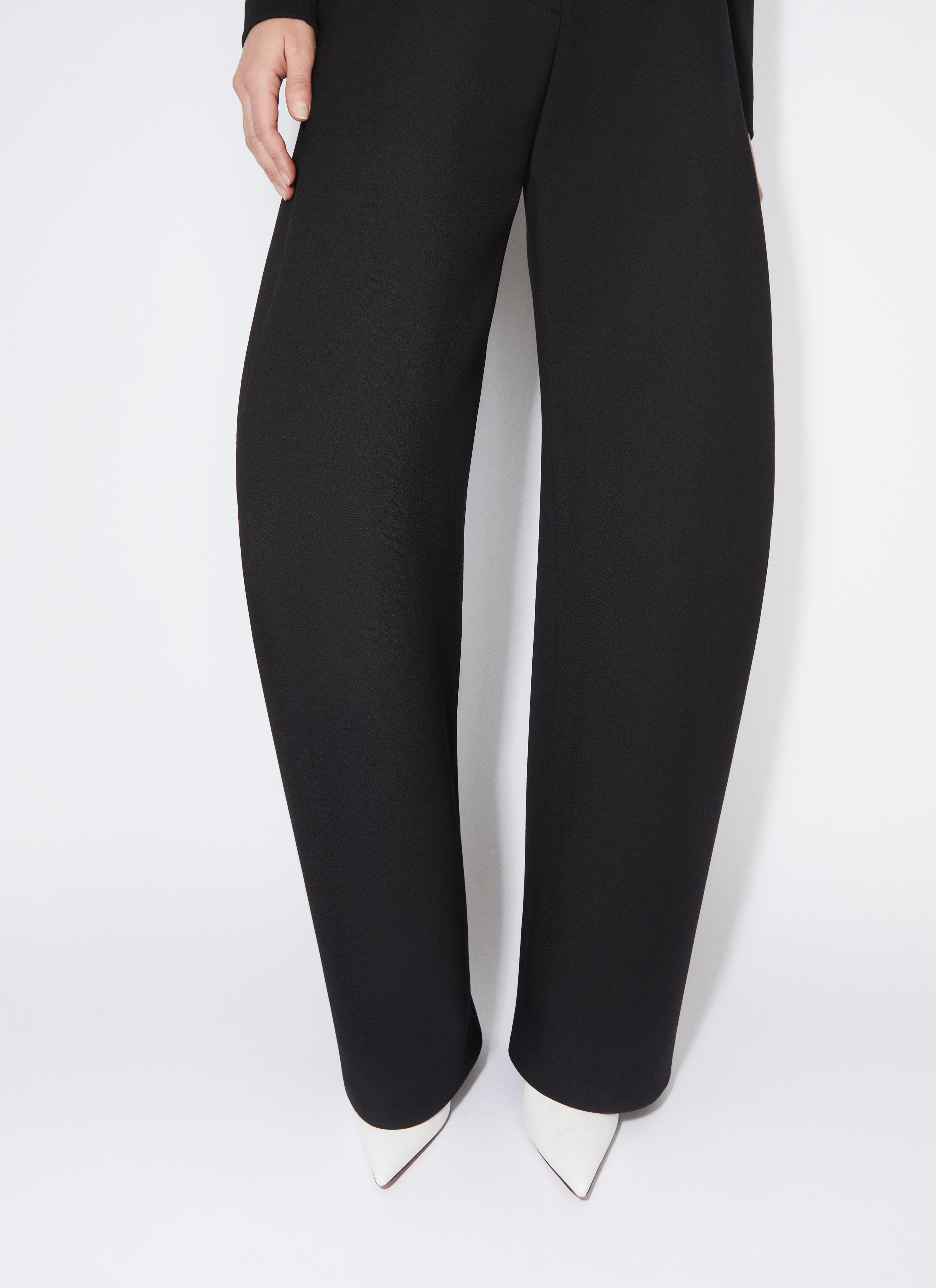 ROUND JEANS IN WOOL GABARDINE - 6