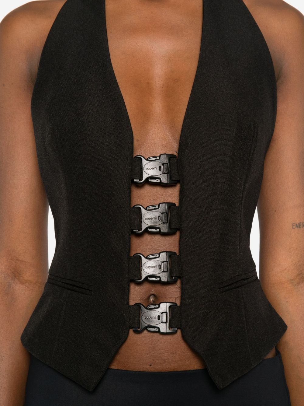 buckle-fastening waistcoat - 5