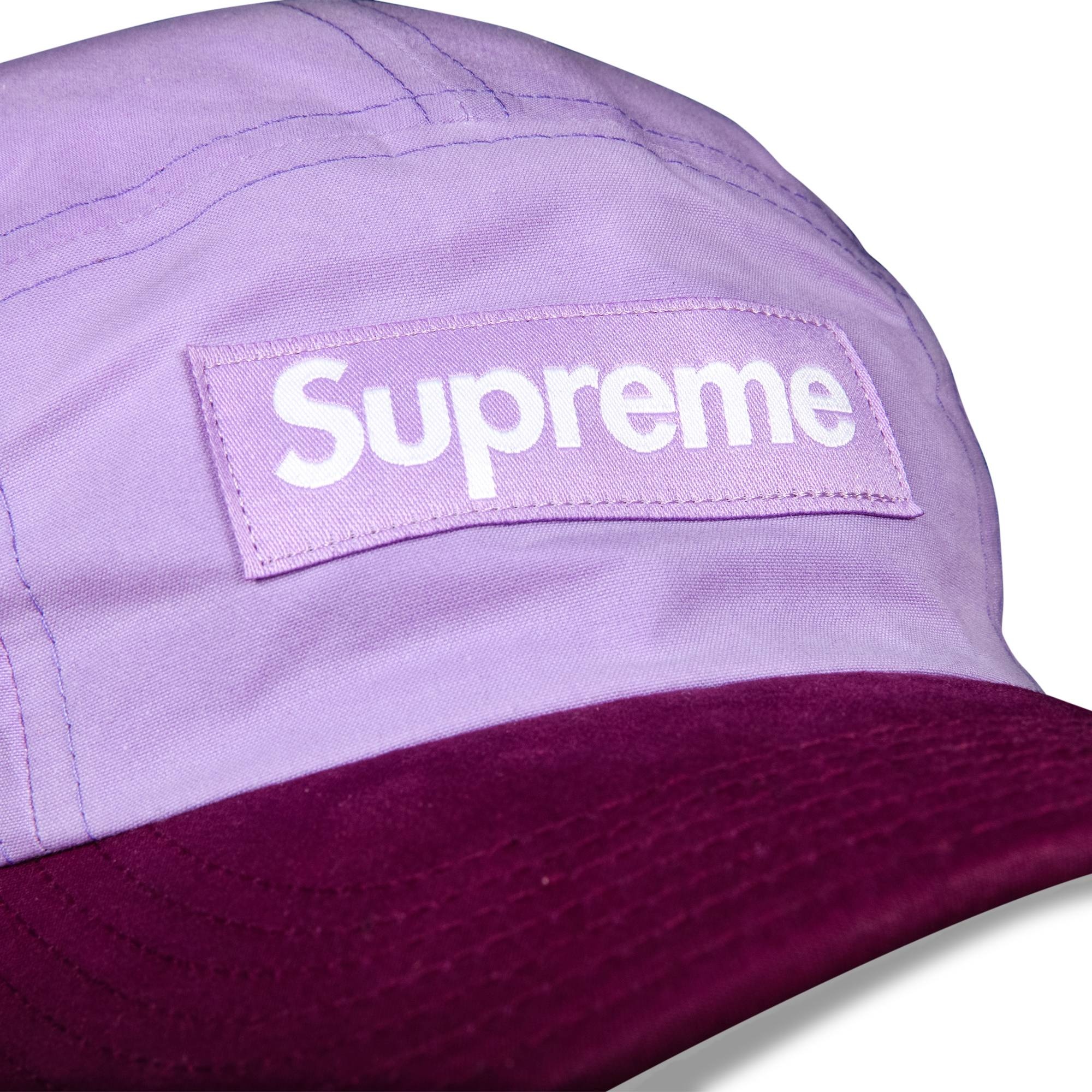 Supreme Waxed Cotton Camp Cap 'Purple' - 3