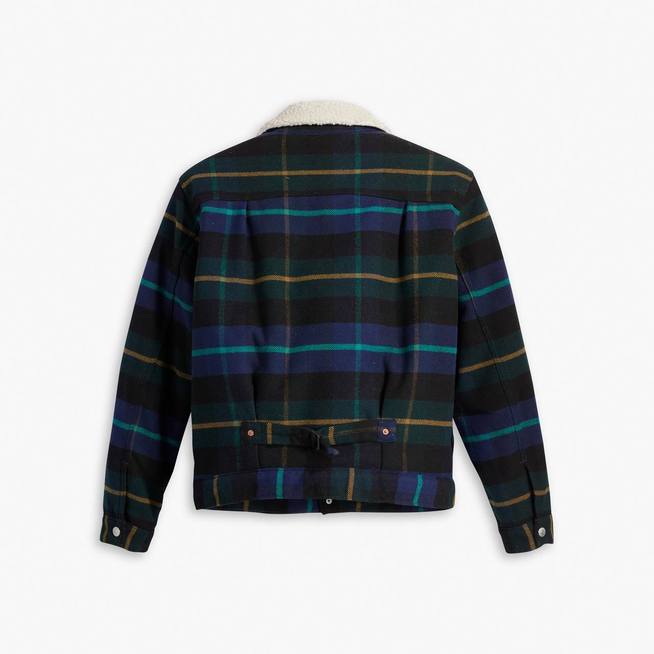 TYPE I PLAID SHERPA TRUCKER JACKET - 4