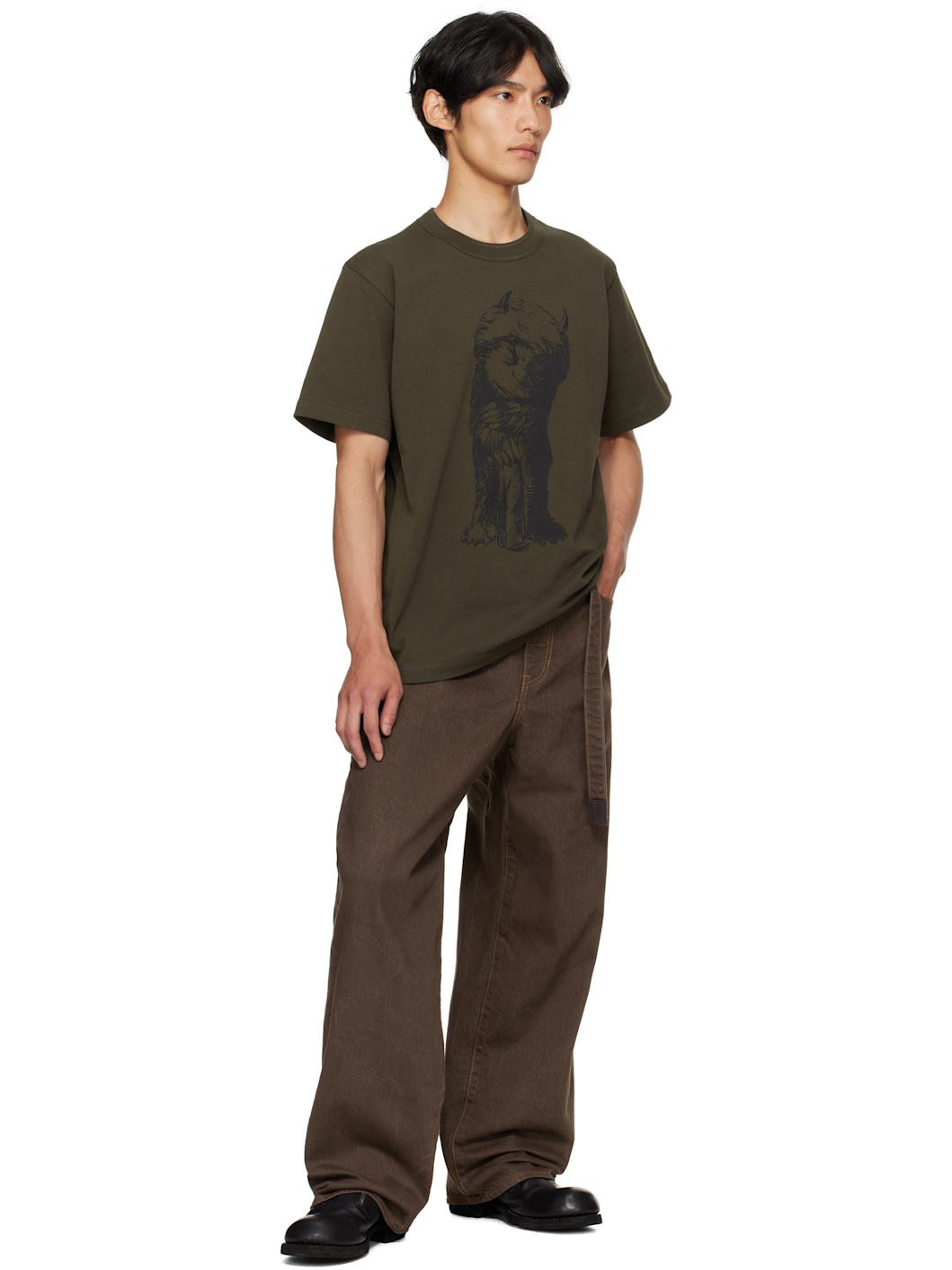 Khaki 'Where The Wild Things Are' T-shirt - 4