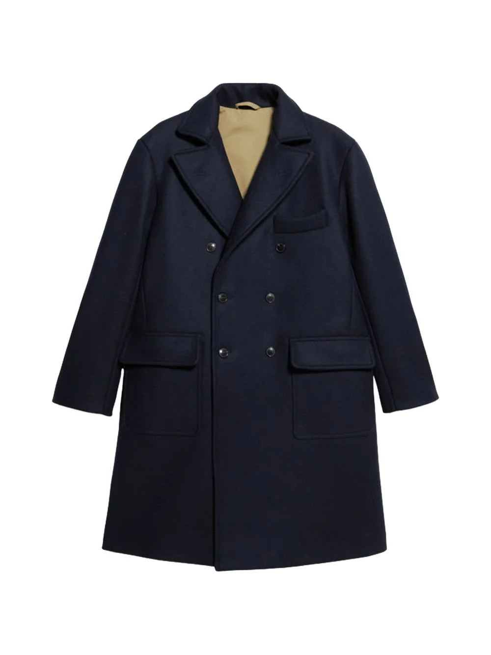 Serwilliam double-breasted flap-pocket coat - 1