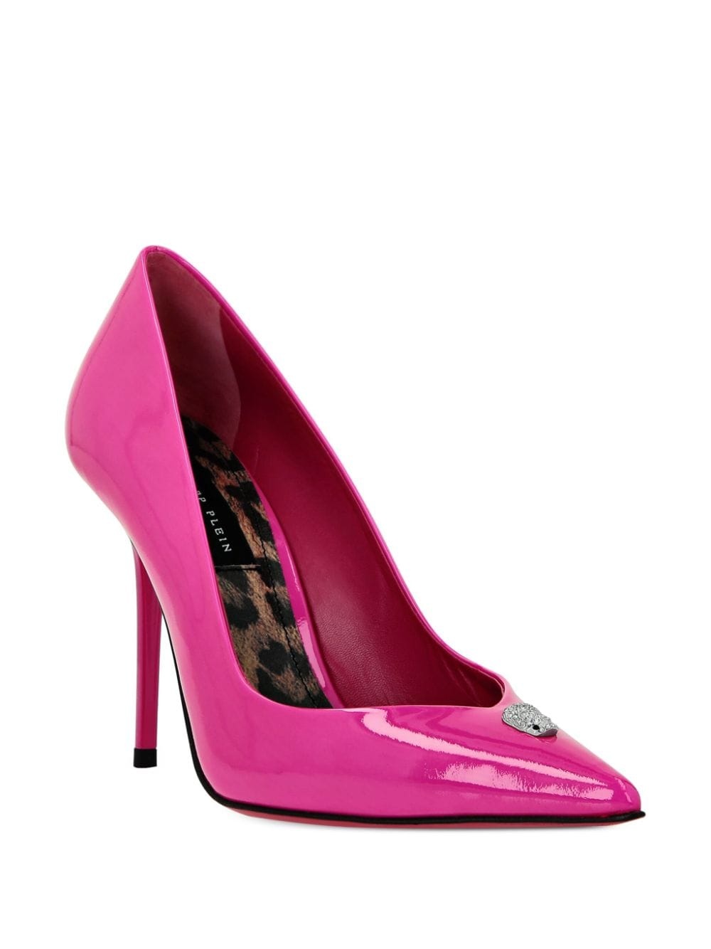 pointed-toe leather pumps - 2