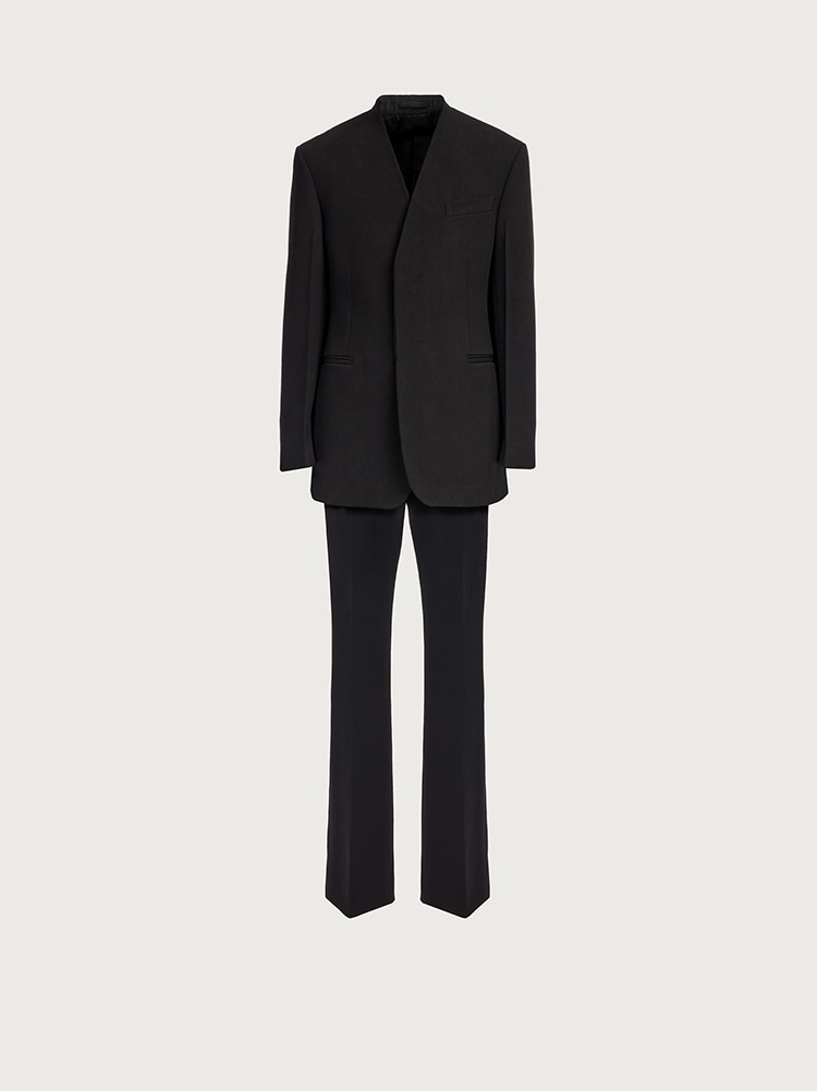 COLLARLESS SINGLE BREASTED SUIT - 1