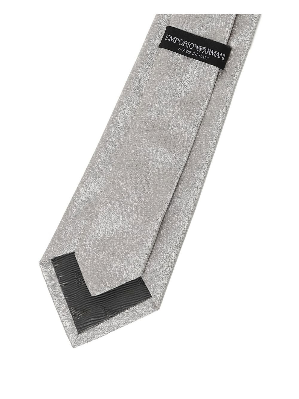 metallic silver tie - 2