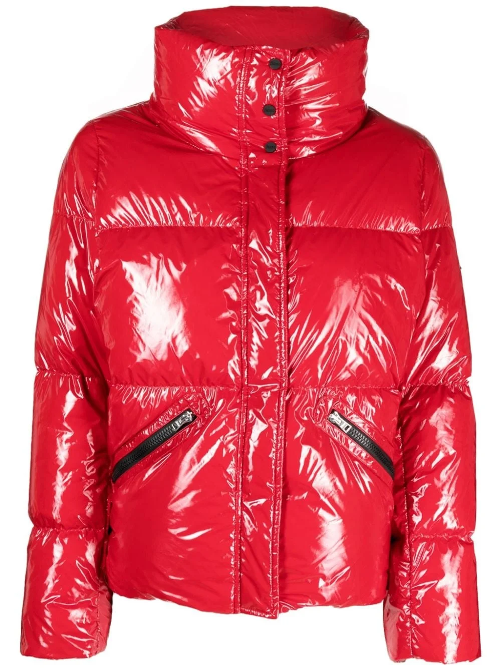 funnel-neck puffer jacket - 1