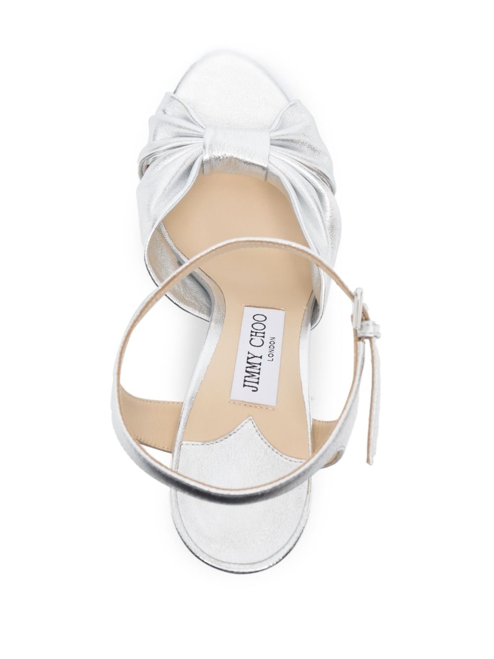 knot-detail platform sandals - 4