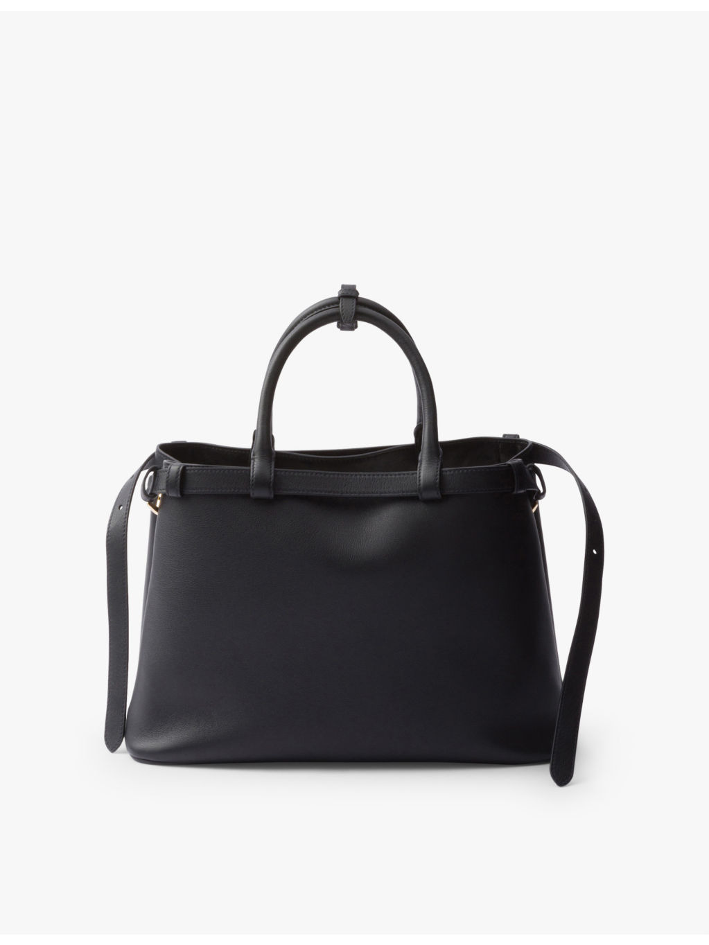 Buckle medium leather tote bag - 5