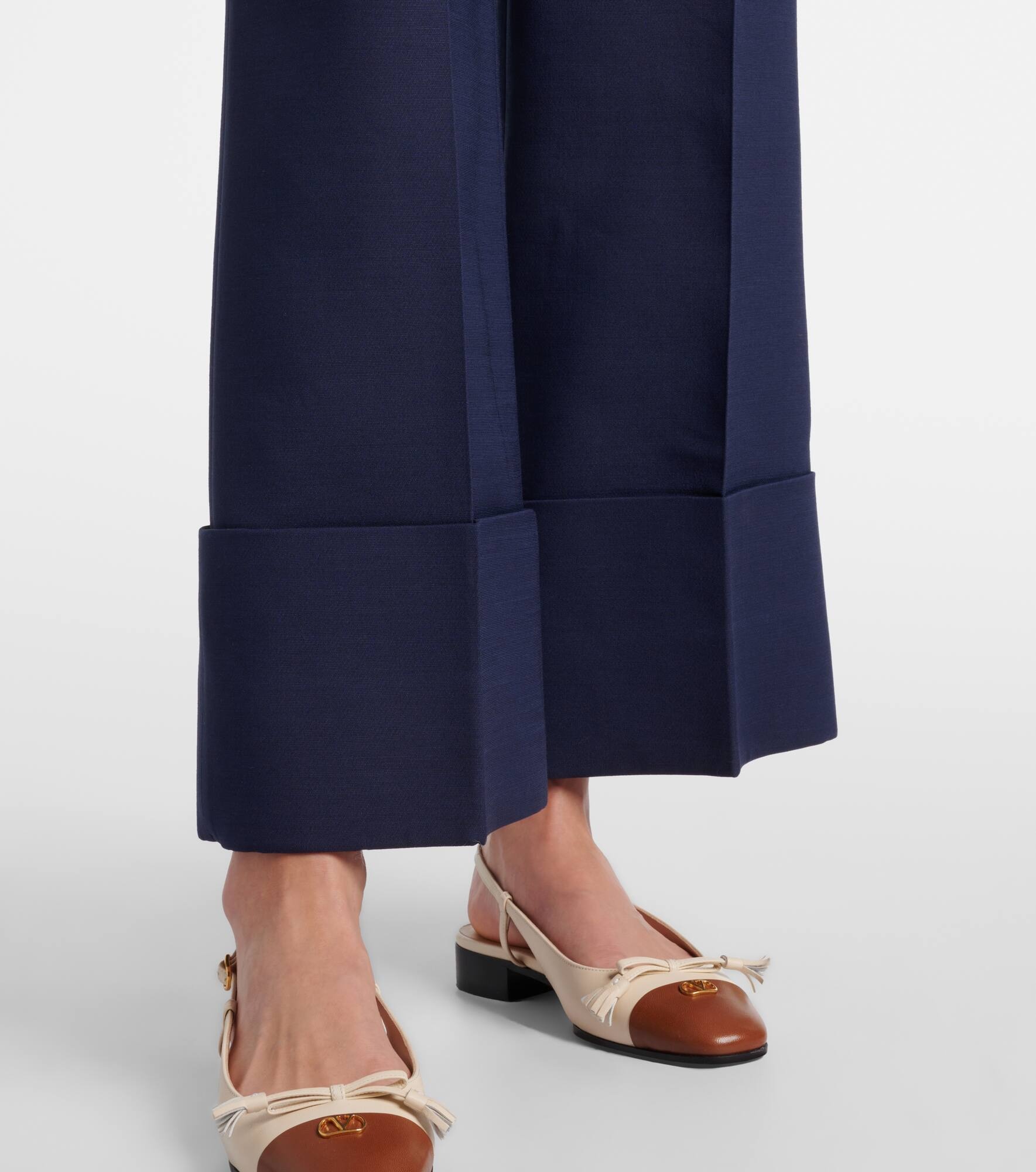 VGold Crepe Couture wide-leg pants - 5