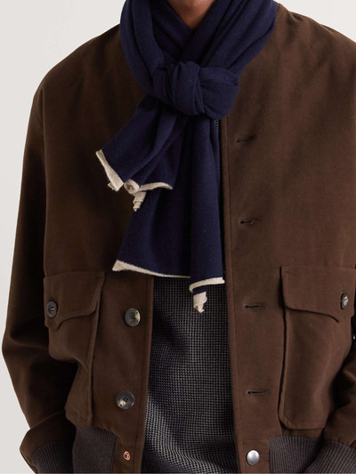 Brunello Cucinelli Contrast-Tipped Cashmere Scarf outlook