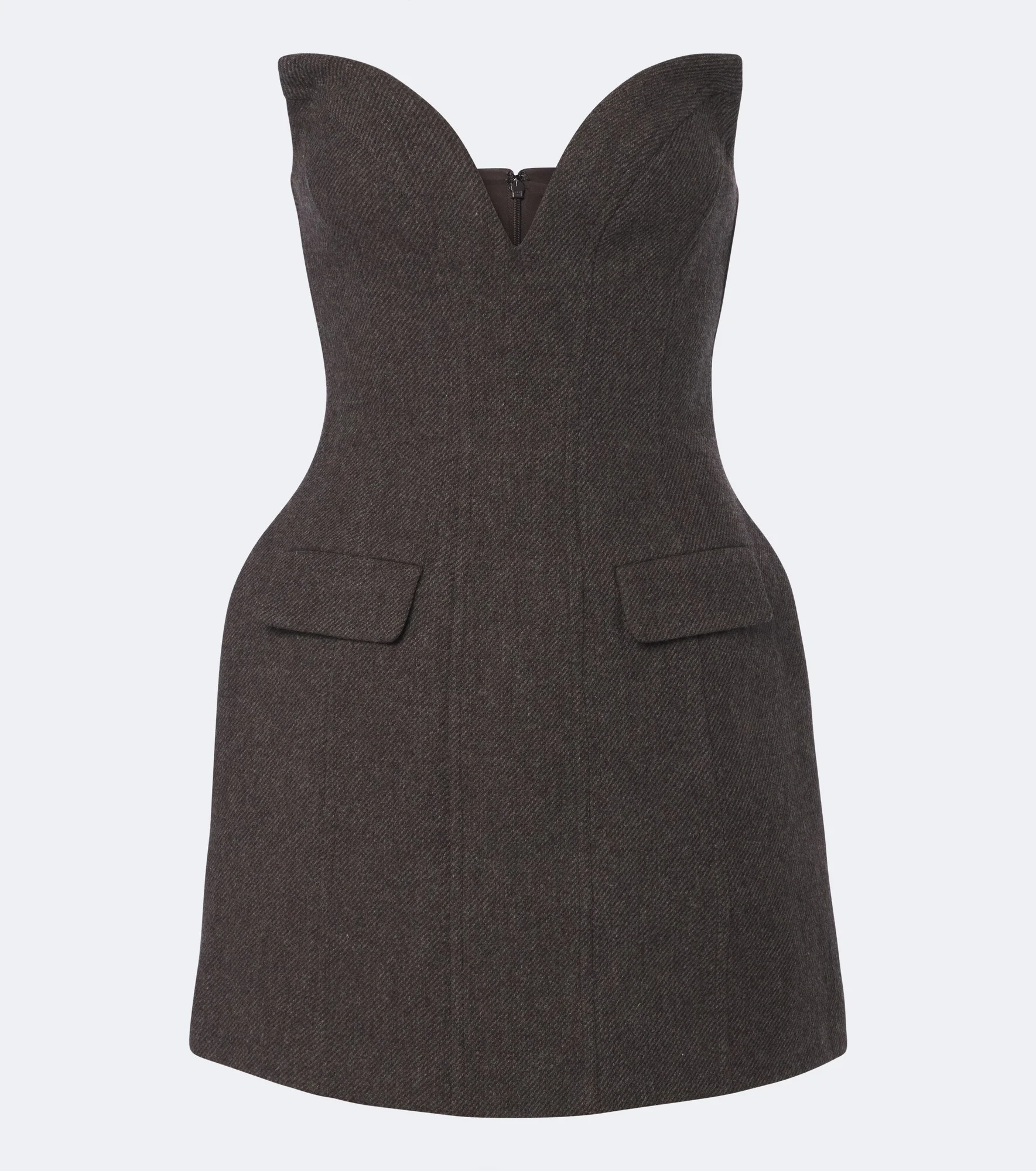 Wool and cashmere-blend minidress - 1