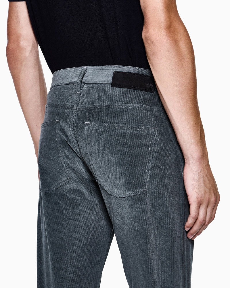 REGULAR-FIT, FIVE-POCKET TROUSERS IN COTTON AND CASHMERE 5
