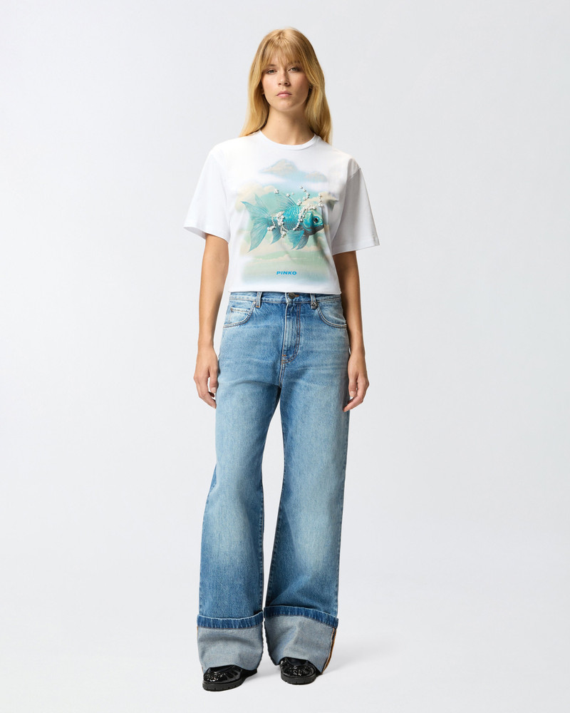 T-SHIRT WITH PRINT AND APPLIQUÉS 4