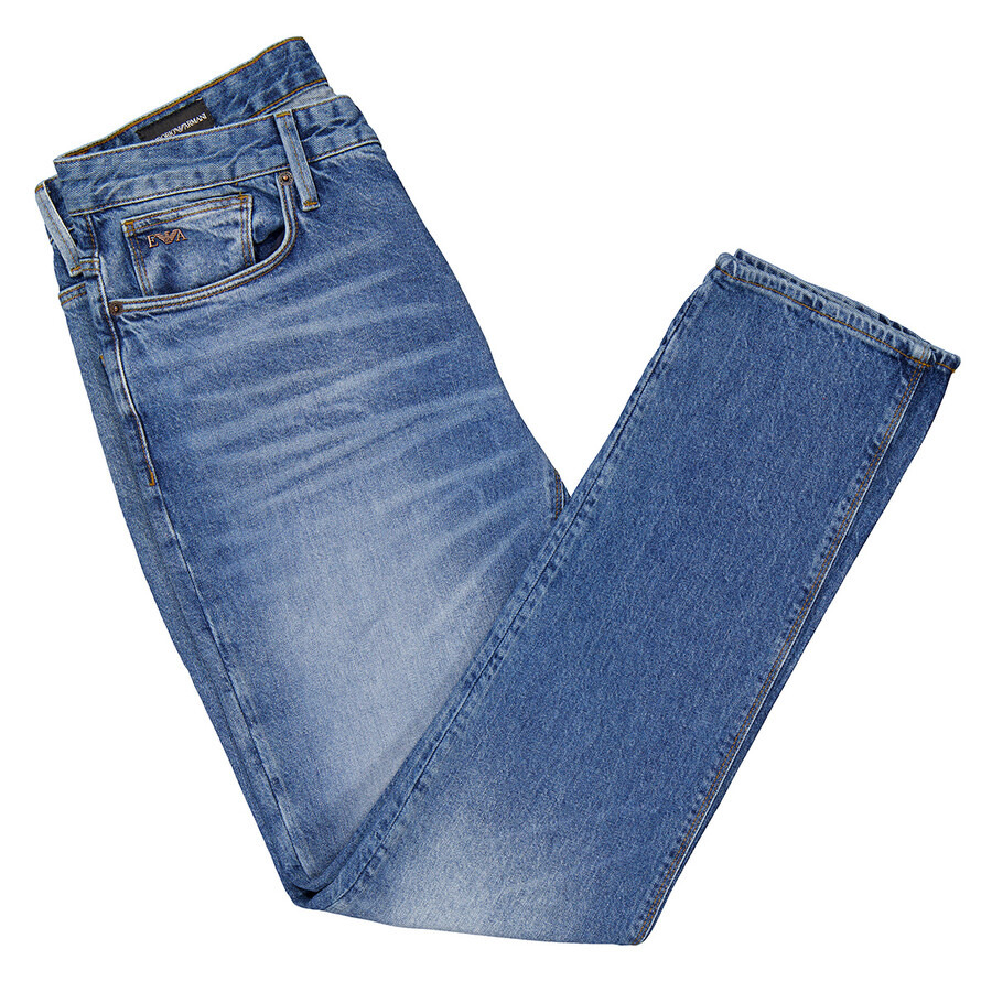 Emporio Armani Veining J06 Slim-Fit Denim Jeans - 7