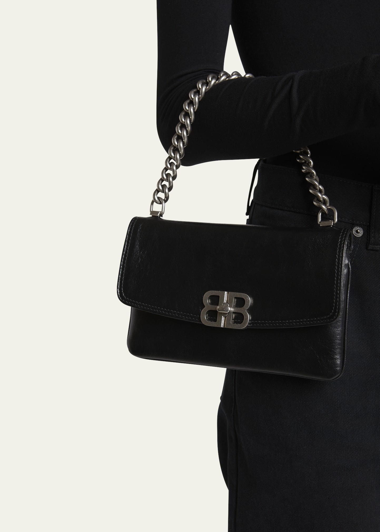 BB Soft Leather Phone Wallet on Chain - 2