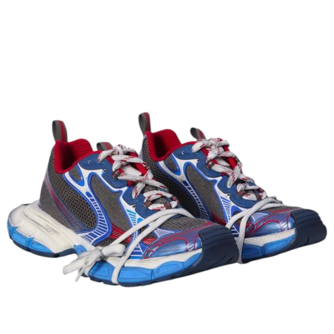 Balenciaga 3XL Worn-Out 'Blue Red' 734734W3XL51469 - 2