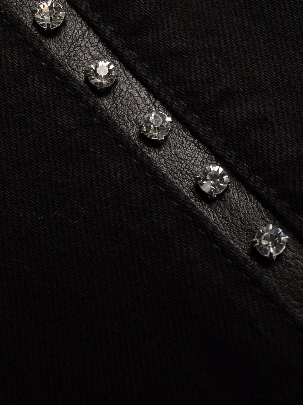crystal-embellished straight-leg jeans - 6