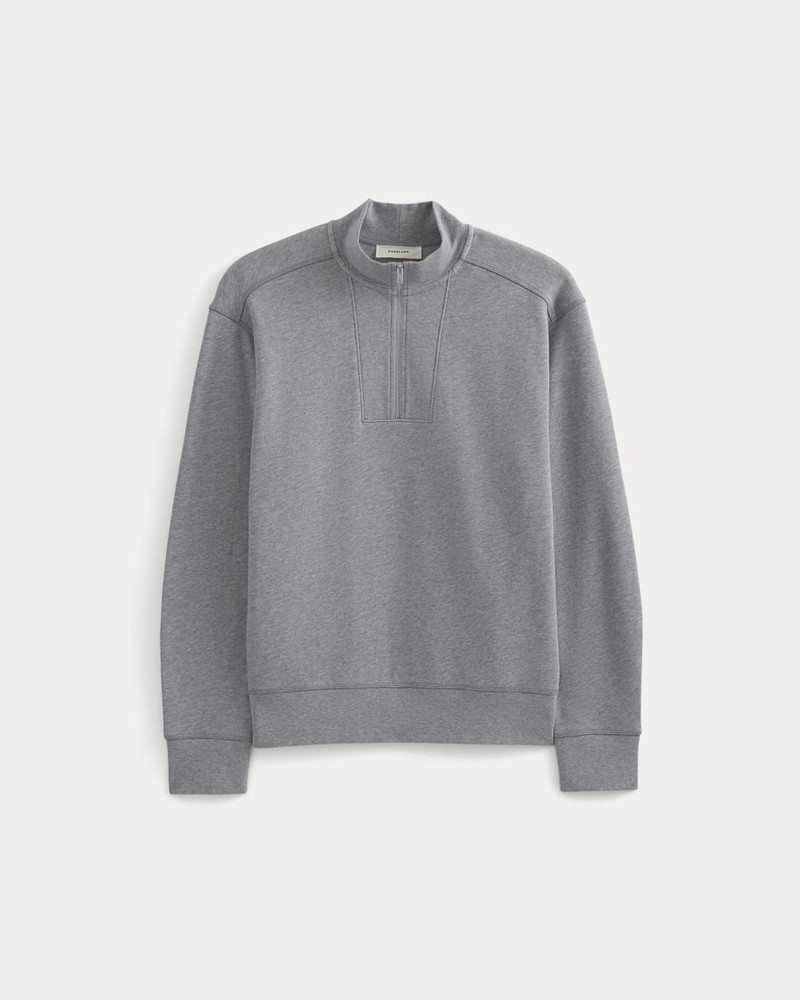 LIGHTWEIGHT TERRY ZIP PULLOVER - 1