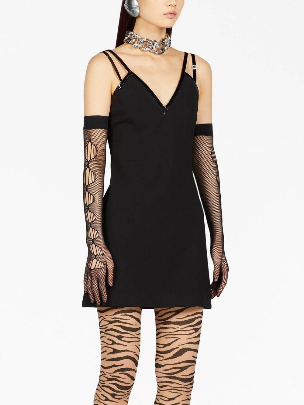 ワンピース Gucci CRYSTALS DRESS Wool crêpe dress with crystals in Neutral Ready-to-wear