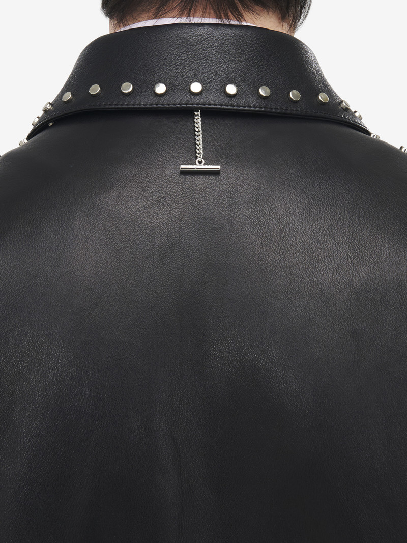 Studded Leather Aviator Jacket 6