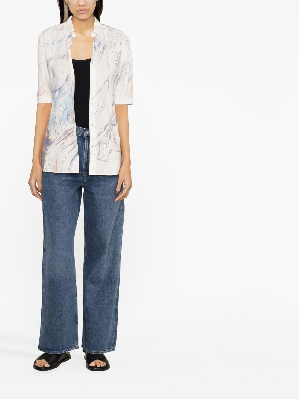 wide-leg baggy jeans - 2