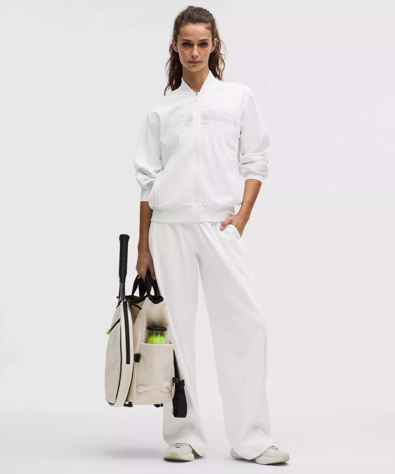 Engineered Knit Mesh Tennis Track Pant 1