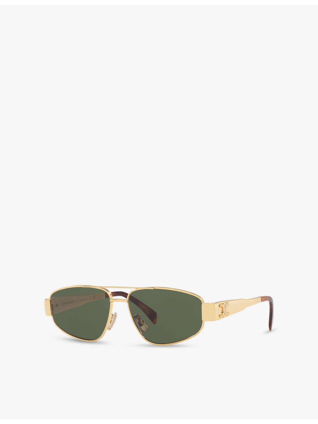 CL40281U Metaltriomphe Aviator-Frame Metal Sunglasses - 2