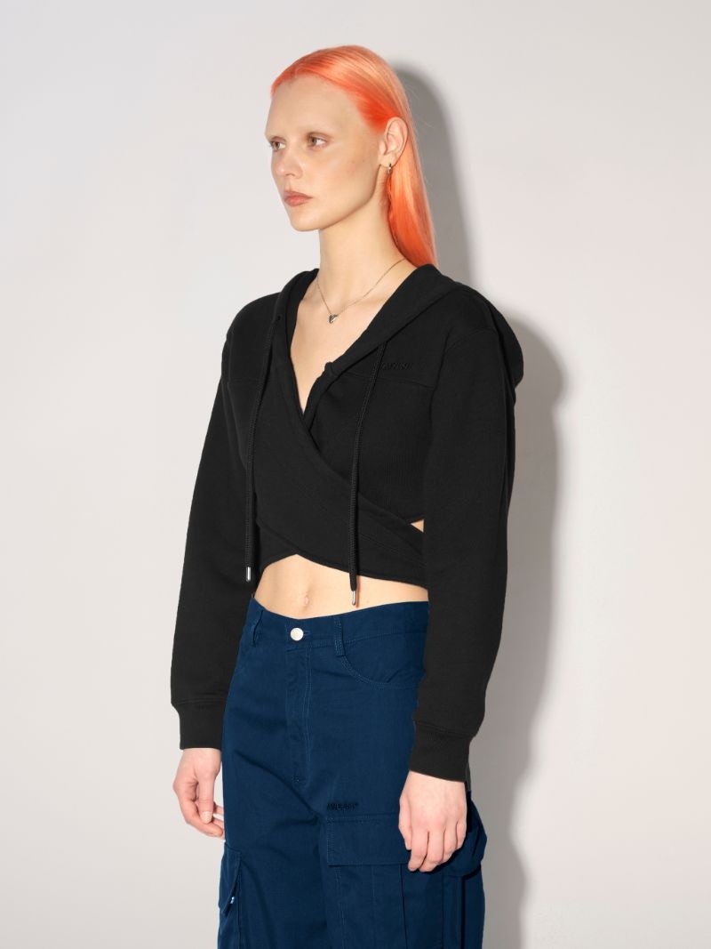 WRAPPED HOODIE SWEATSHIRT - 6