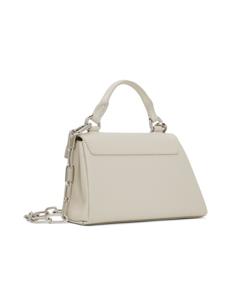 Beige Snatched Asymmetric Micro Bag 3
