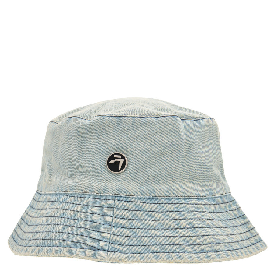 Ambush Logo-Plaque Denim Bucket Hat - 2