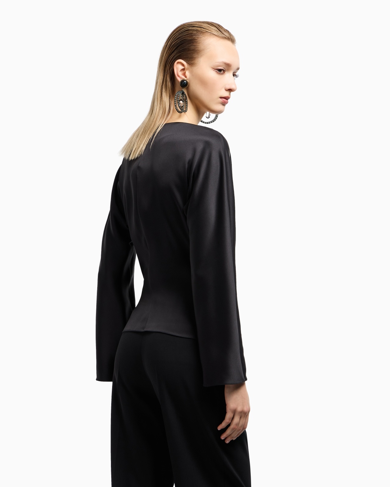 SHIRT IN DOUBLE-SIDED SILK SATIN - 3