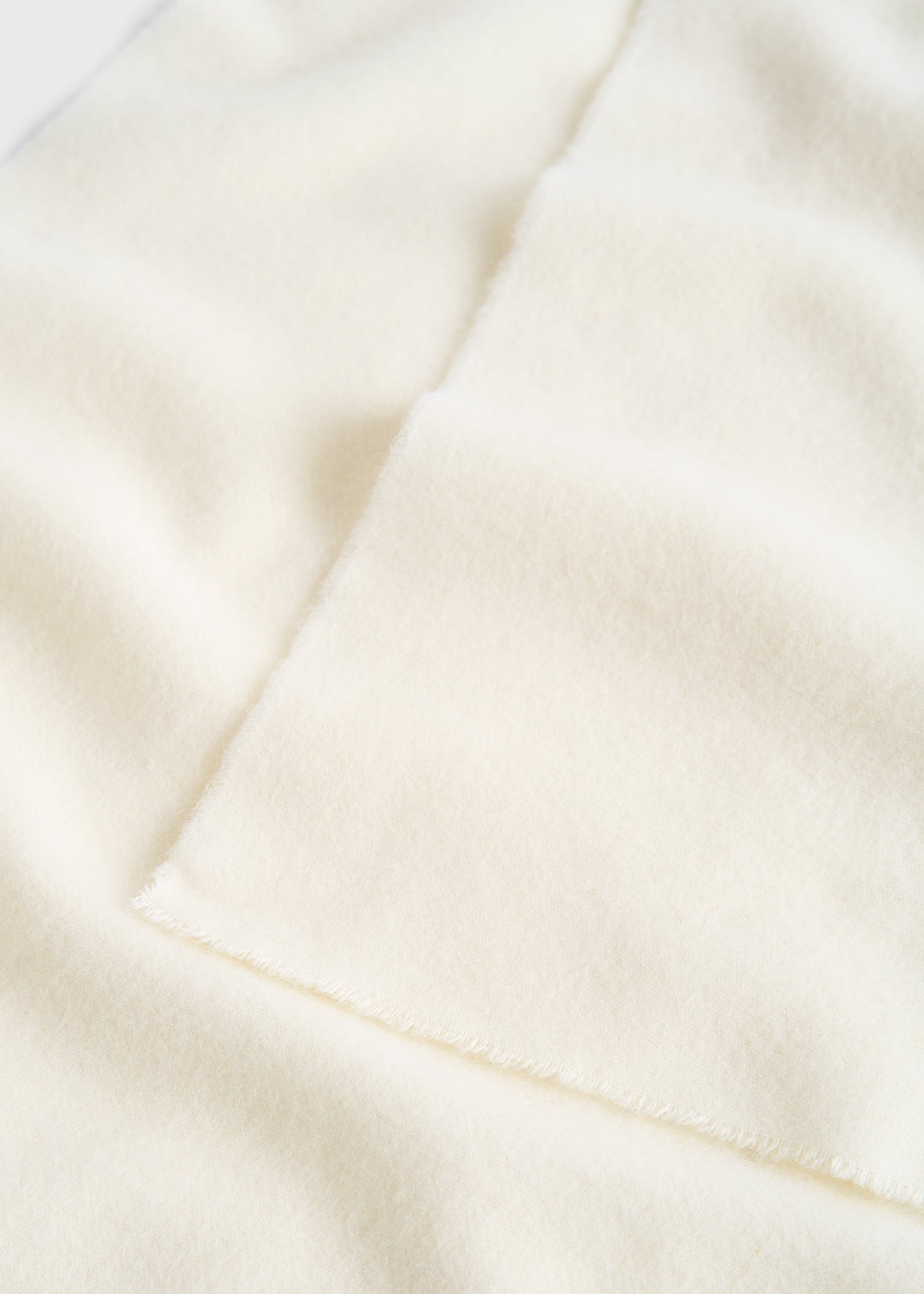 Classic winter scarf off-white - 4