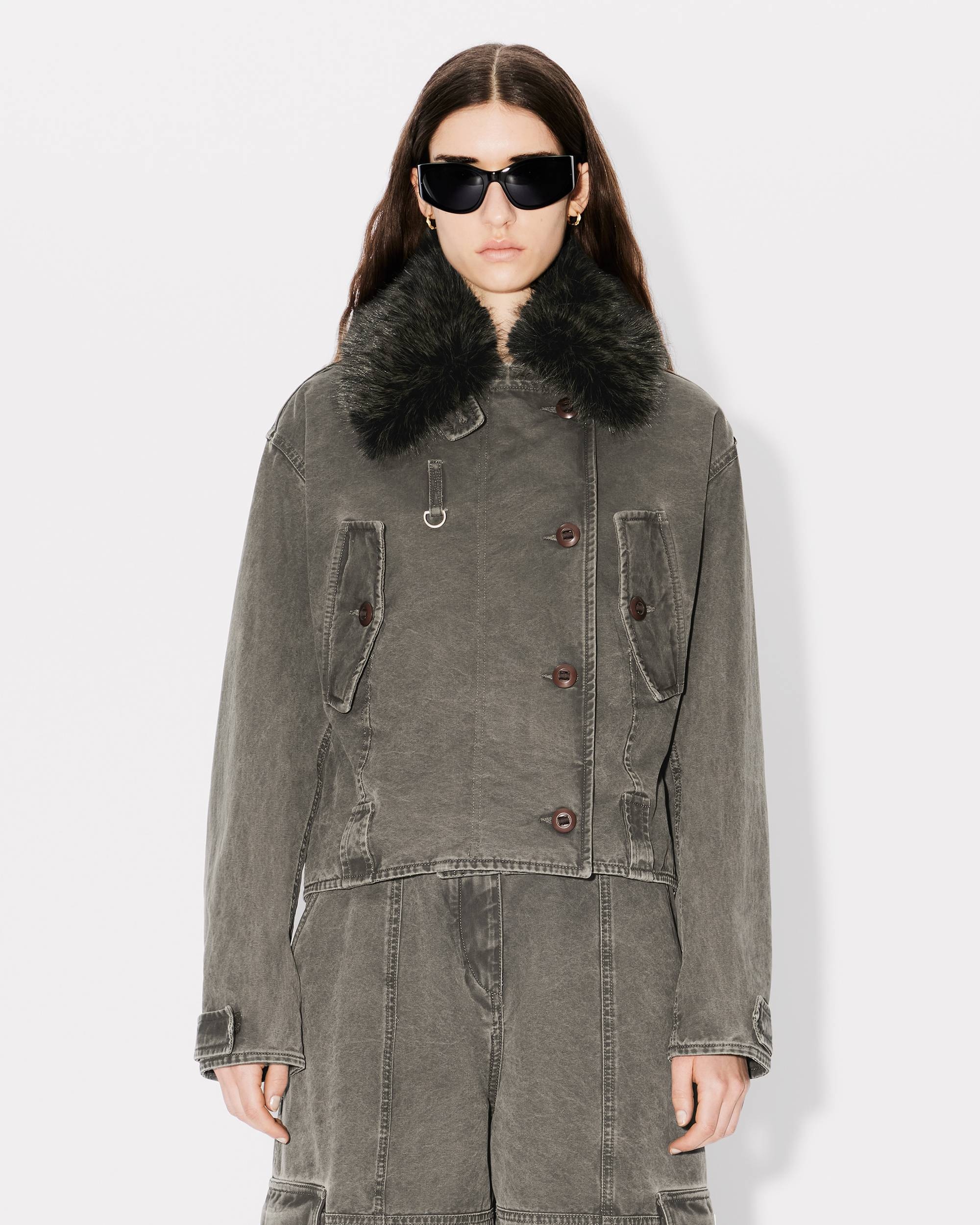 Bomber jacket in cotton canvas - 4