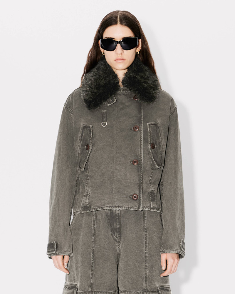 Bomber jacket in cotton canvas 4