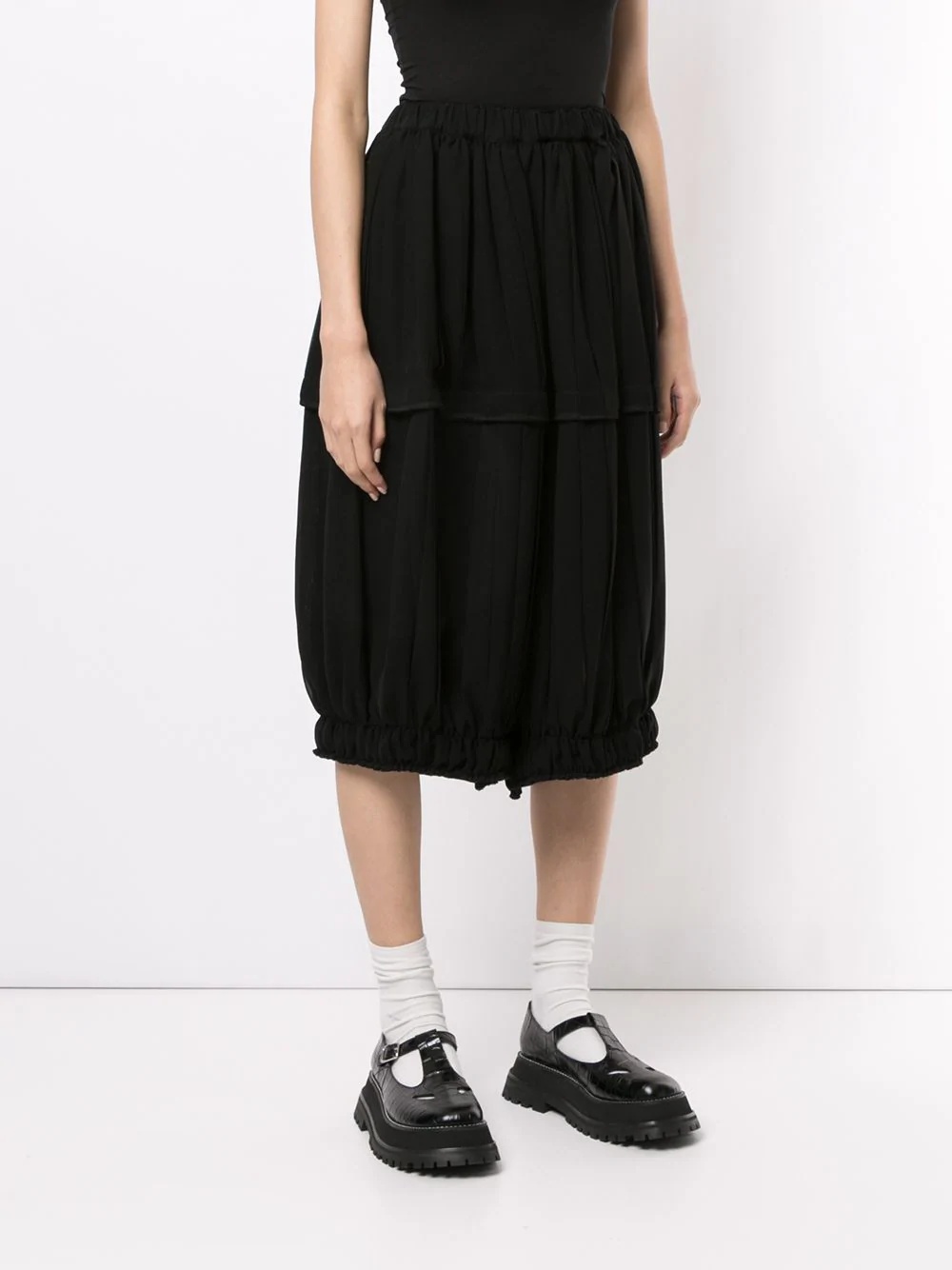 elasticated waist culottes - 3