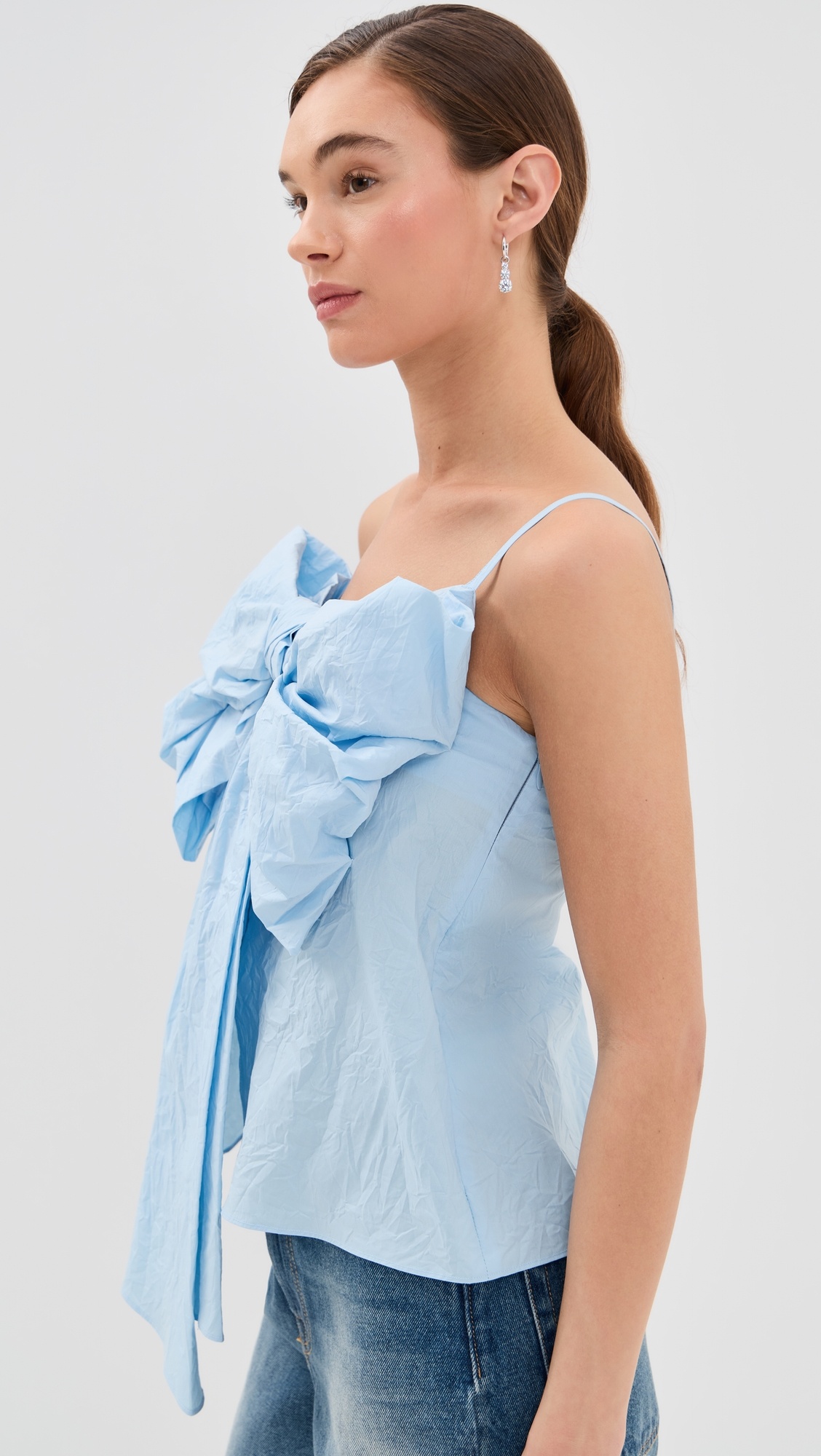 Tanessa Crinkled Cotton Poplin Top - 3