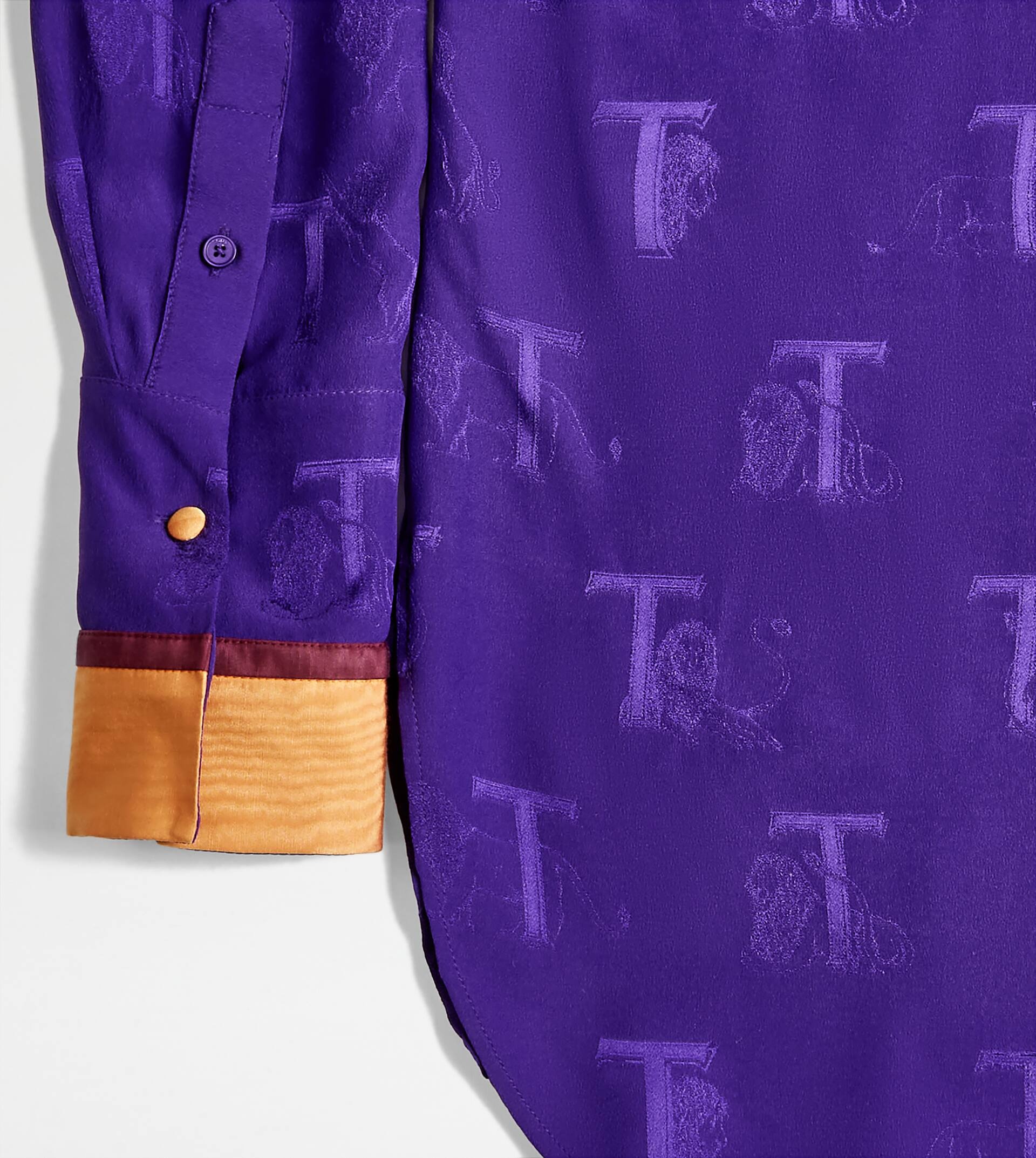 SHIRT IN SILK - VIOLET - 6
