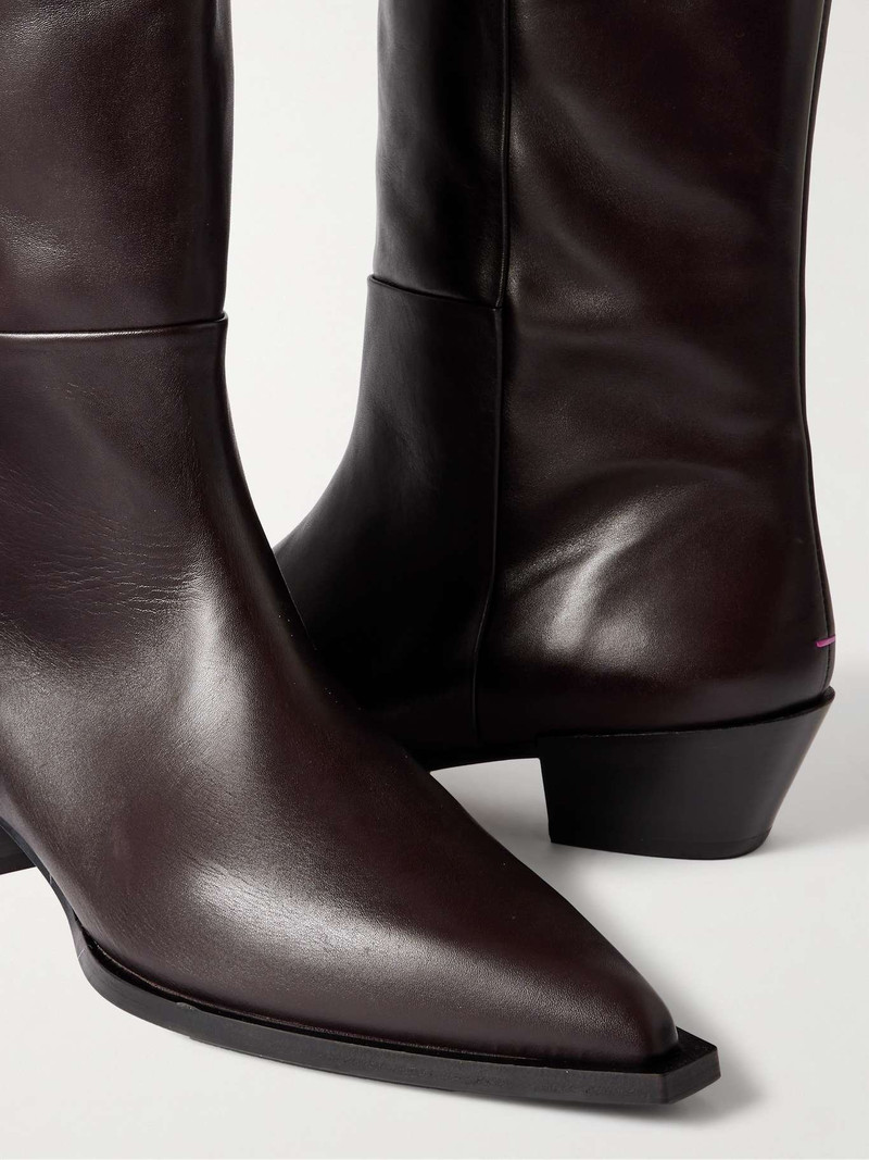 Arla leather knee boots Brown 4