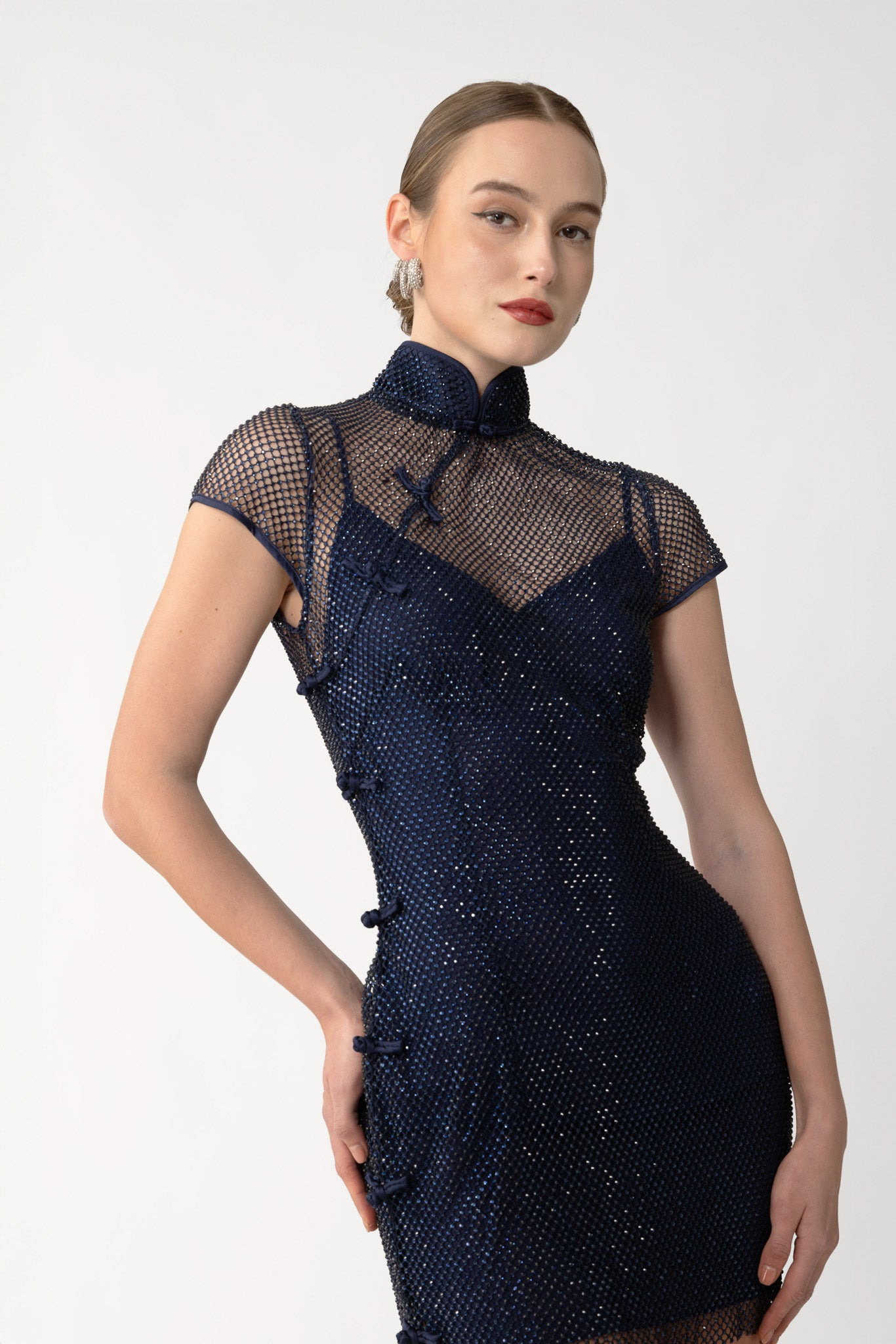 SERENA CRYSTAL MINI DRESS - 2