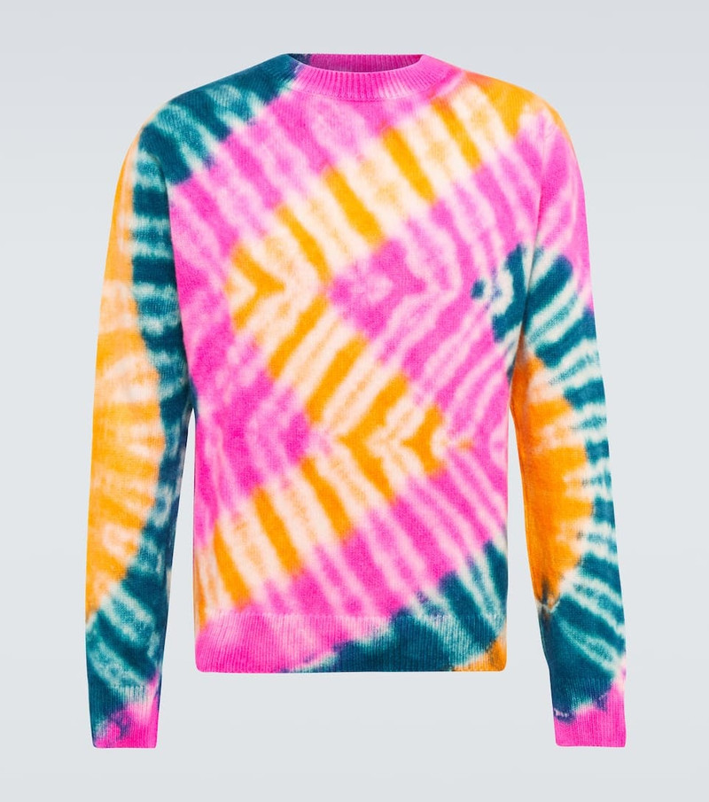 Zig dyed cashmere sweater 1