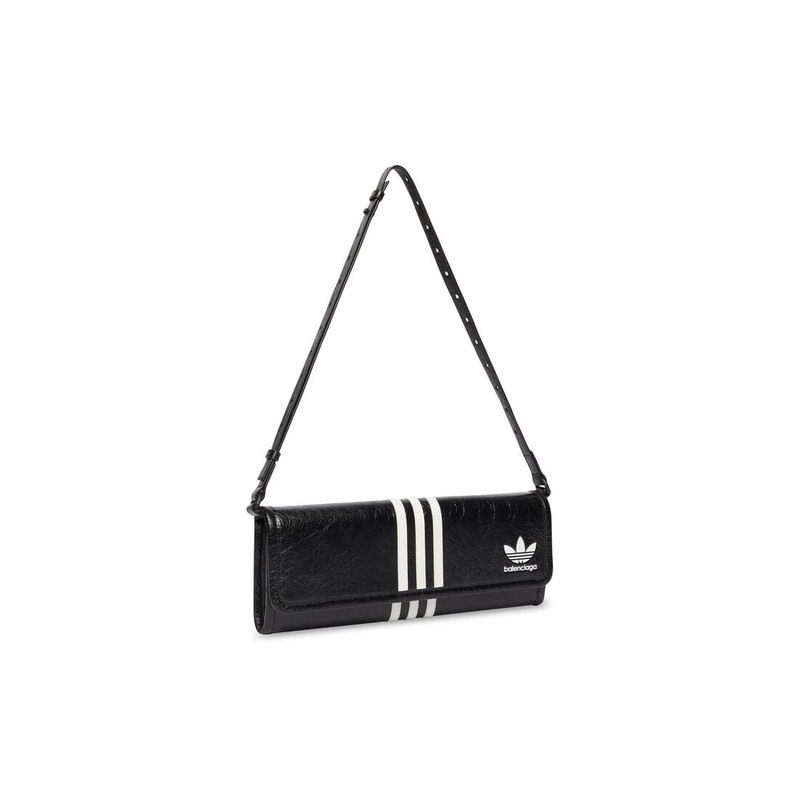 Women's Balenciaga / Adidas Wallet On Strap  in Black 4