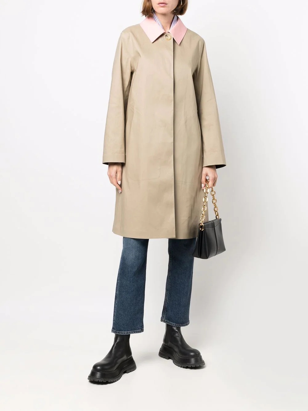 Banton single-breasted button-front coat - 2